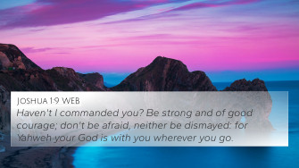 Joshua Web 4k Wallpaper Haven T I Commanded You Be Strong
