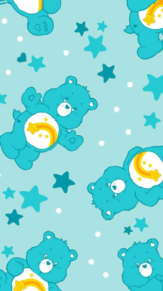 Aesthetic Care Bear Grumpy Collage Wallpaper