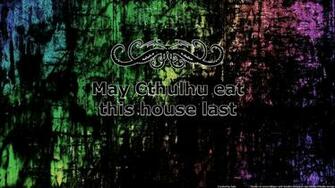 Old Grunge Cthulhu Houses Scratches Eat Scratch Wallpaper