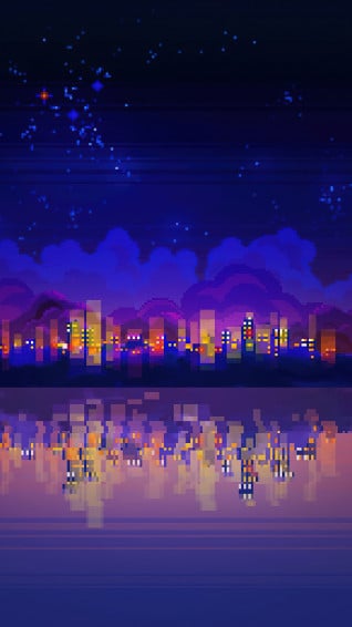 Night City Abstract Art Minimalist Wallpaper 4k