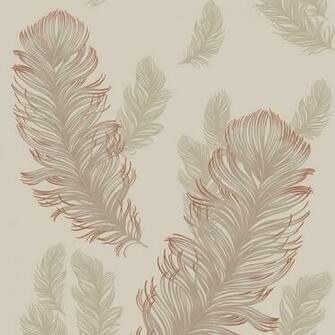 Arthouse Sirius Feather Wallpaper Rose Gold From I