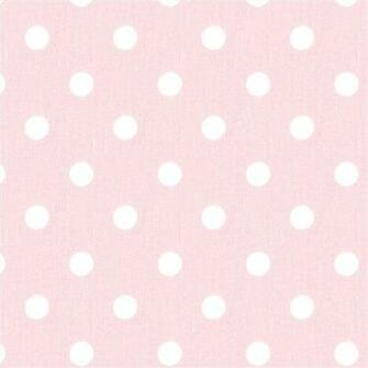 Light Baby Pink White Polka