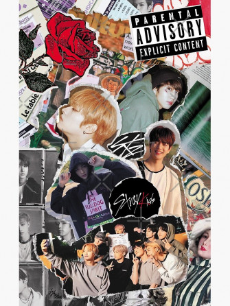 Stray Kids Collage Greeting Card By Princehxns