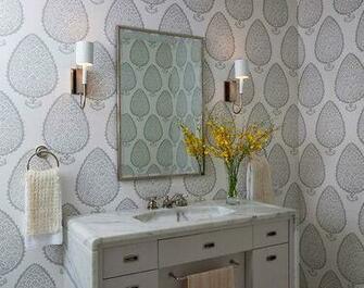 Large Scale Leaf Pattern Wallpaper Interiors By Color