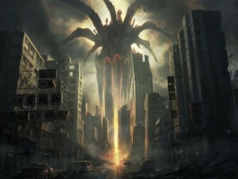 Anime Destroyed City For