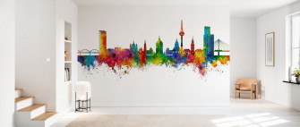 Mannheim Germany Skyline Elegant Wall Mural Photowall