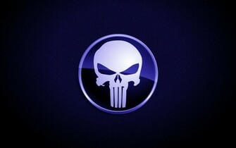Blue Punisher Skull By Sleekdesigns2010