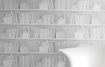 Empty Bookshelf Wallpaper