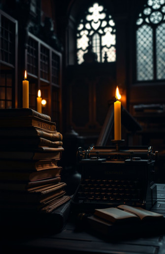 Dark Academia Computer Wallpaper