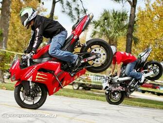 Cars And Bikes Stunt Wallpaper