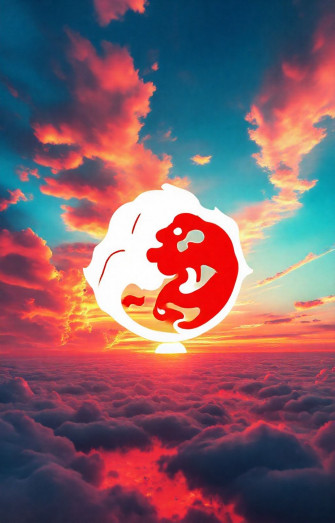 Akatsuki Clouds HD Wallpaper