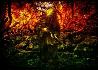 Ghillie Suit Fire By D3m0ng4m3r