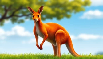 Red Kangaroo Wallpaper