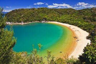 Wallpaper Background Aerial Te Pukatea Bay Beach Abel