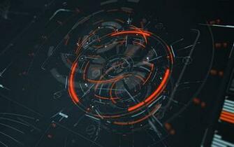 Wallpaper Hologram Scheme Sci Fi Digital
