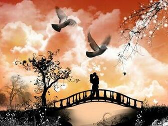 Wallpaper Collection Romantic Love Couple Kissing