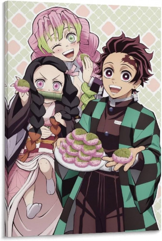 Amazon Anime Tanjirou Nezuko Kanroji Mitsuri Food Poster