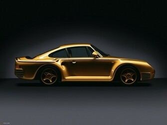 Wallpaper Of Porsche Gold X