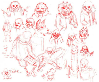 Undertale Sketch Dump By Crystal Gryphon