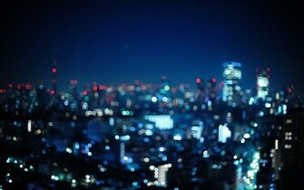 Blurry City Lights Wallpaper
