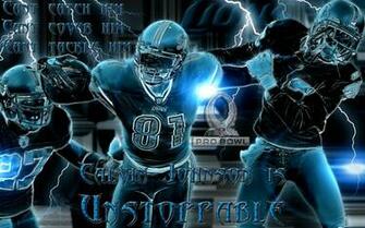 Detroit Lions Unstoppable Calvin Johnson Wallpaper