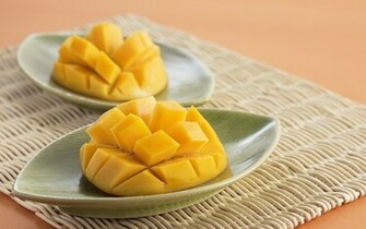 Fruit Mango Piece Full HD Desktop Wallpaper 1080p
