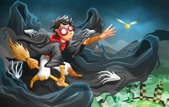 Wallpaper Rain The Game Art Glasses Harry Potter