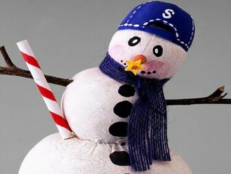 Wallpaper Christmas Snowman