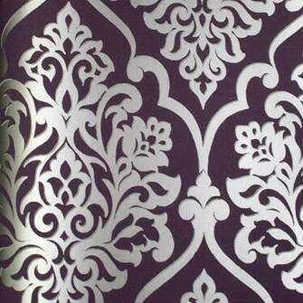 Silver Cm41609 Scroll Work Wallpaper Contemporary Modern Htm