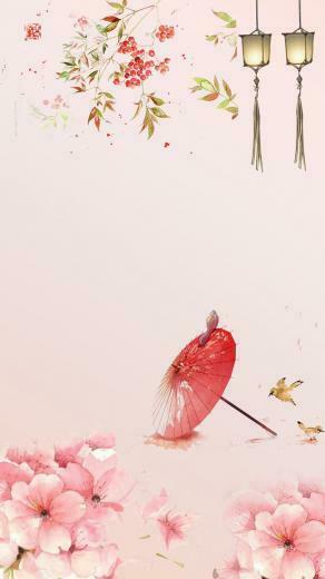 Pink Plum Blossom Background In Image