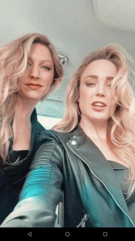 Caity Lotz And Jes Macallan Lockscreens With Psd
