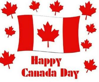 Happy Canada Day Flag On Coloring S
