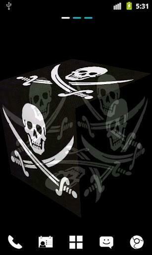 Bigger Pirate Flag 3d Live Wallpaper For Android Screenshot