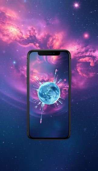 3d Space Phone Wallpaper