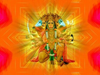 Panchmukhi Hanuman HD Wallpaper Hindu God