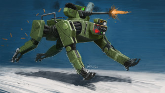 Mechteeth On X Run Boy Robodog From The Battlefield
