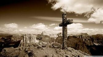 The Summit Cross Wallpaper Wallpoper