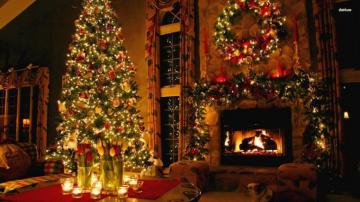 Photo Christmas Fireplace Celebrate Celebration
