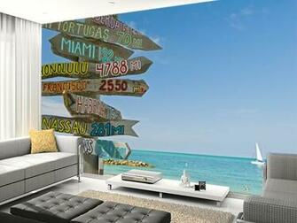 Key West Signpost Wall Mural Wallpaper