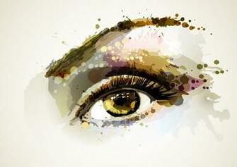 Painting Eye Watercolor Style HD Wallpaper