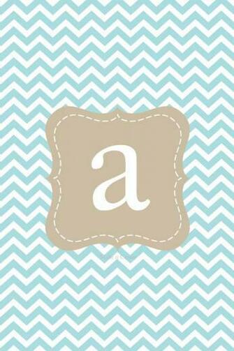 iPhone Chevron Background Letter A Phone Wallpaper