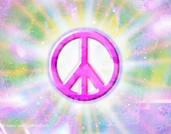 Colorful Peace Sign Background
