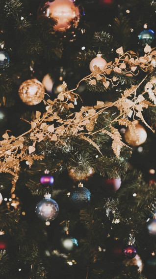 Merry Preppy Christmas iPhone Wallpaper