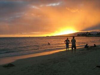 Hawaii Vacation Pic59911 Beautiful Hawaiian Sunset Waikiki Beach