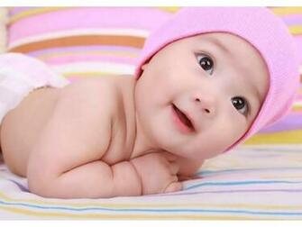 Sweet Baby Blue Eyes N Pink Lips Wallpaper