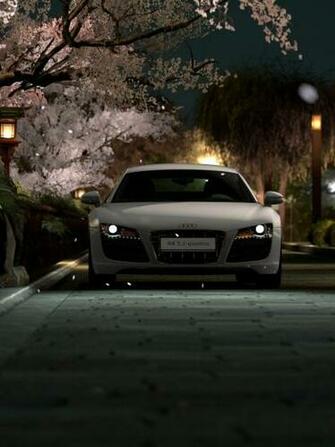 Japan Night Audi R8 Wallpaper