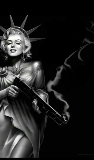 Tattooed Marilyn Monroe Wallpaper Image
