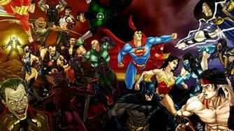 Dc Comics All Characters HD Desktop Wallpaper