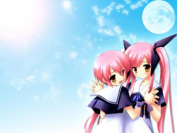 Suigetsu Wallpaper Cute Sisters Minitokyo