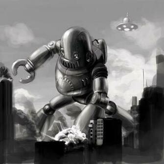Retro Robot Wallpaper From Outer
